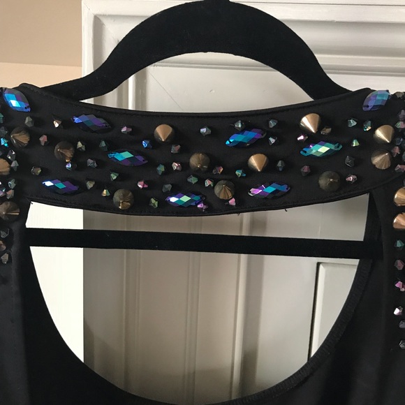 V & K Studio Women’s Black Dress With Studs Size L - Picture 6 of 8